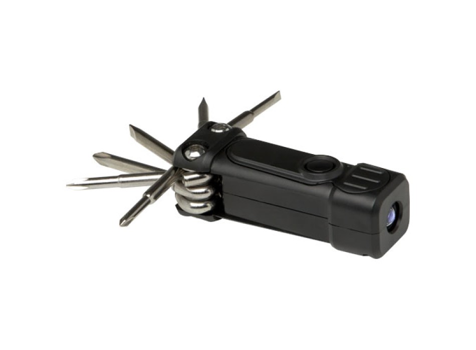 Set di cacciaviti 8 in 1 con torcia in plastica riciclata RCS Octo