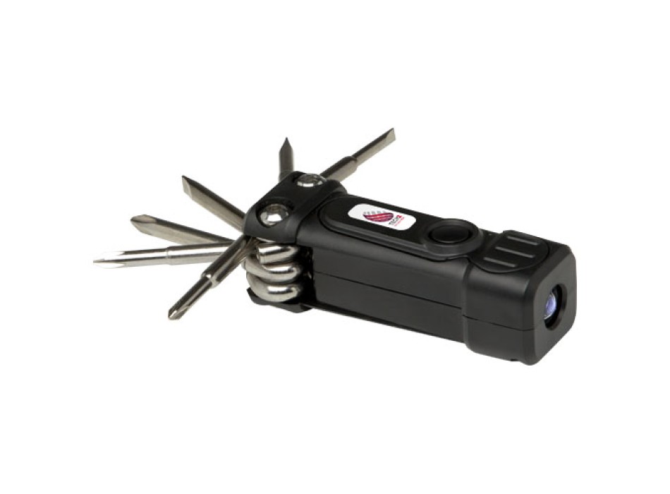 Set di cacciaviti 8 in 1 con torcia in plastica riciclata RCS Octo