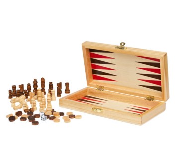 Set giochi da tavolo 3 in 1 Mugo