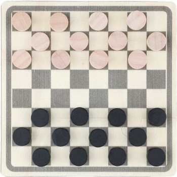 Set Gioco scacchi e dama in legno in legno Hank