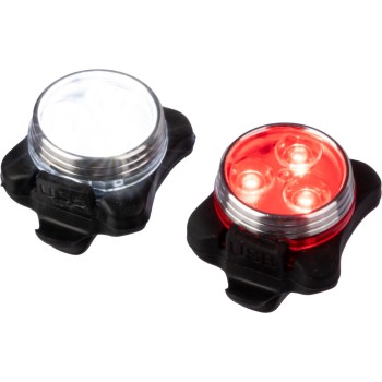 Set luci di sicurezza per bicicletta ricaricabili in ABS e silicone Elisabeth