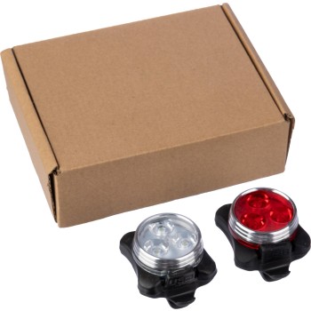 Set luci di sicurezza per bicicletta ricaricabili in ABS e silicone Elisabeth