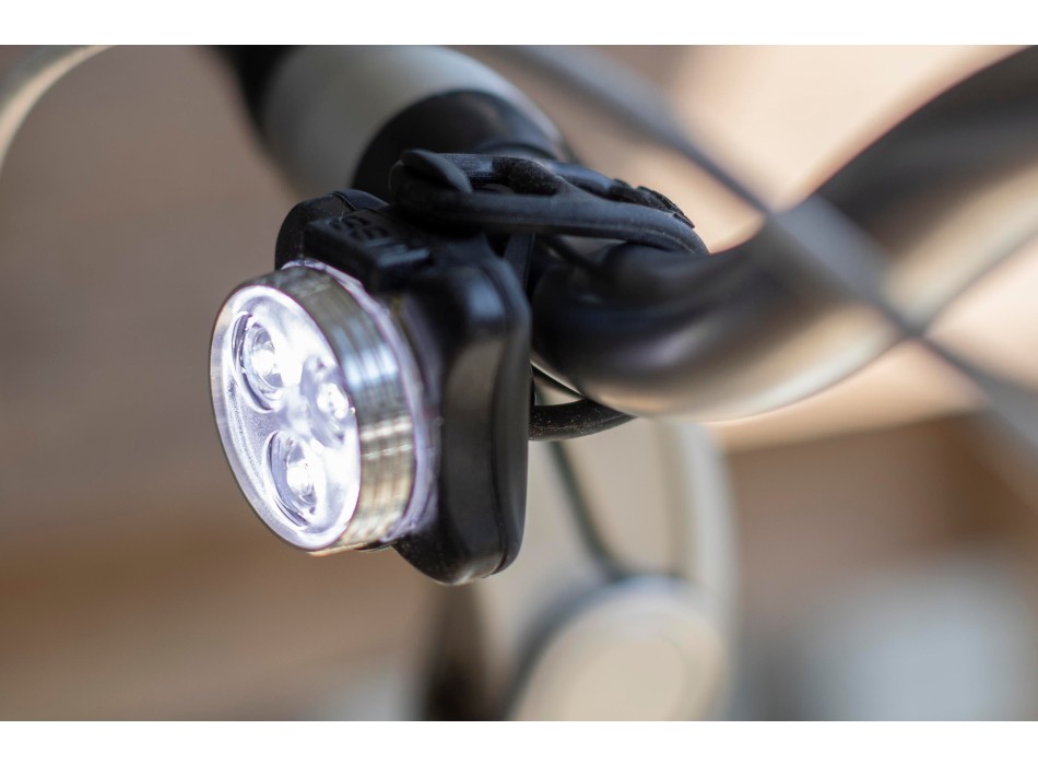 Set luci di sicurezza per bicicletta ricaricabili in ABS e silicone Elisabeth