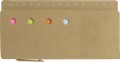 Set memo con righello, include stick in vari colori
