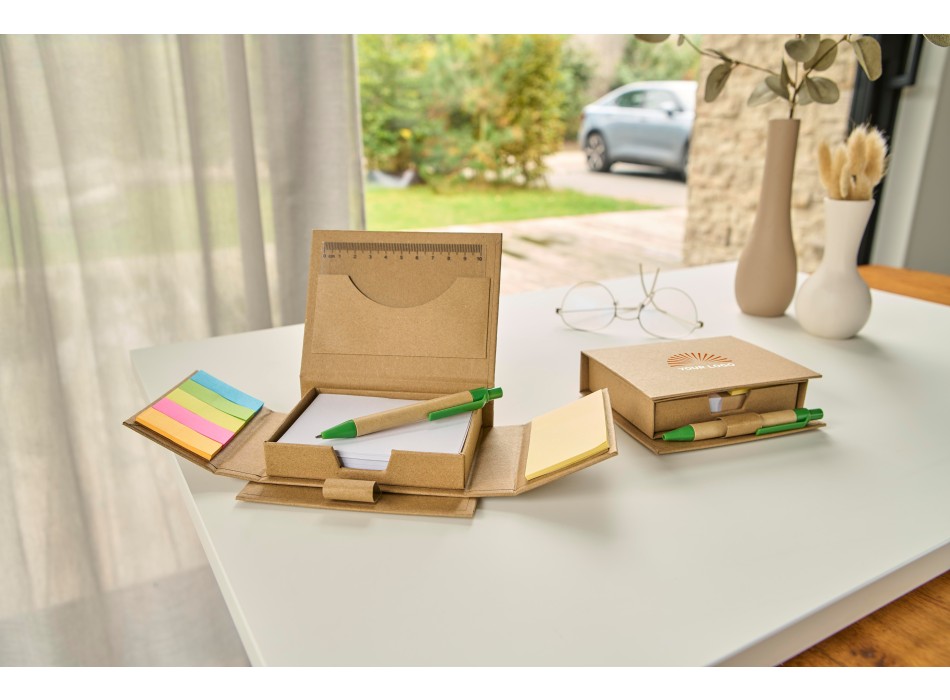 Set memo in cartone in vari colori Glenn