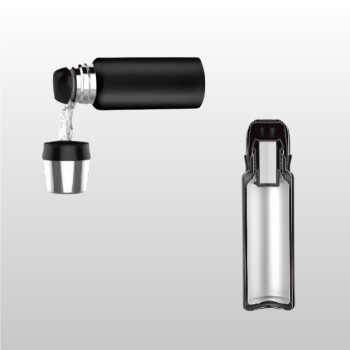 SET NORDIC: VACUUM FOOD THERMOS, 600 ml. & STEEL VACUUM THERMOS, 1000ml