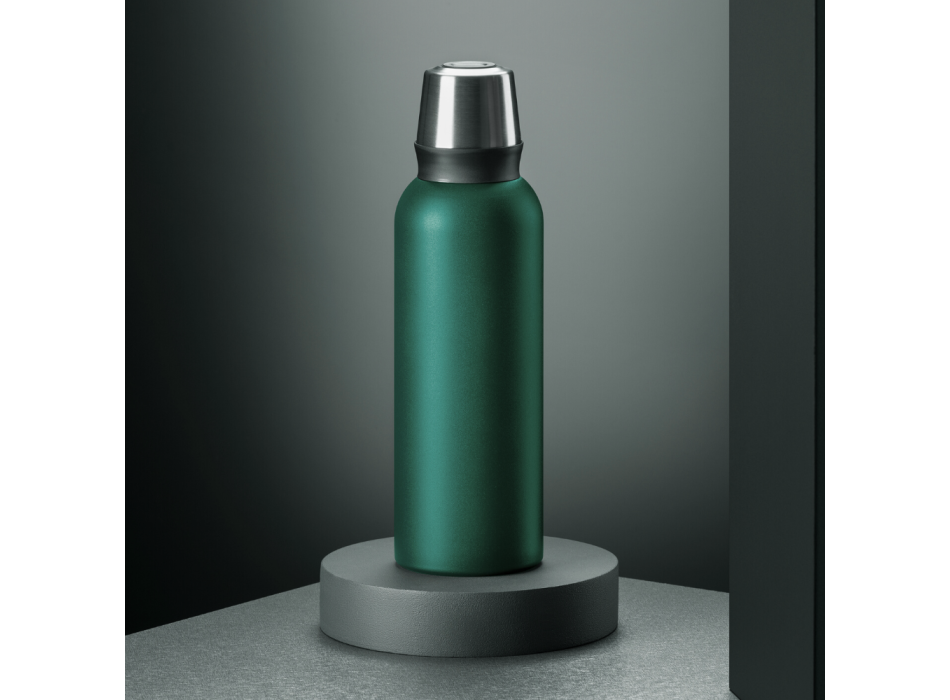 SET NORDIC: VACUUM FOOD THERMOS, 600 ml. & STEEL VACUUM THERMOS, 1000ml