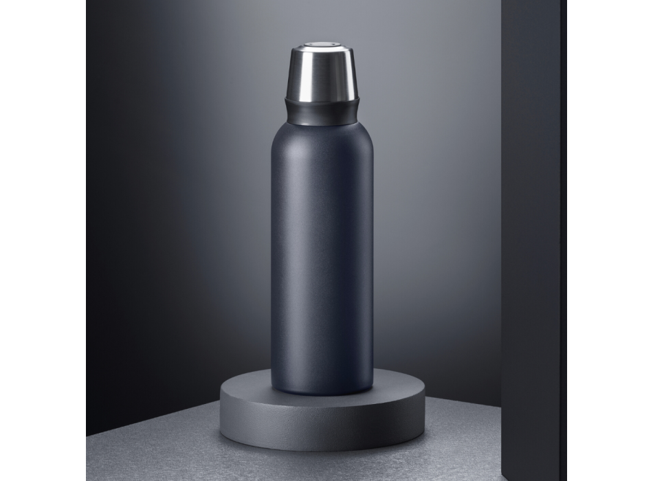 SET NORDIC: VACUUM FOOD THERMOS, 600 ml. & STEEL VACUUM THERMOS, 1000ml