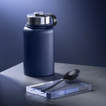 SET NORDIC: VACUUM FOOD THERMOS, 600 ml. & STEEL VACUUM THERMOS, 1000ml