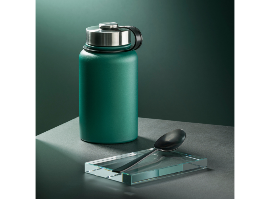 SET NORDIC: VACUUM FOOD THERMOS, 600 ml. & STEEL VACUUM THERMOS, 1000ml