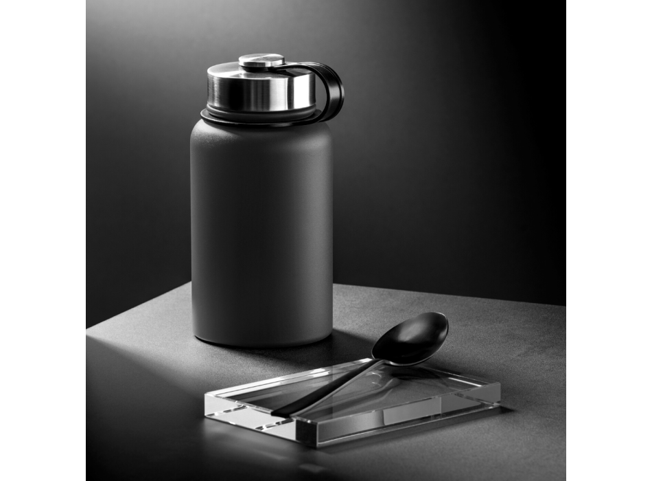 SET NORDIC: VACUUM FOOD THERMOS, 600 ml. & STEEL VACUUM THERMOS, 1000ml