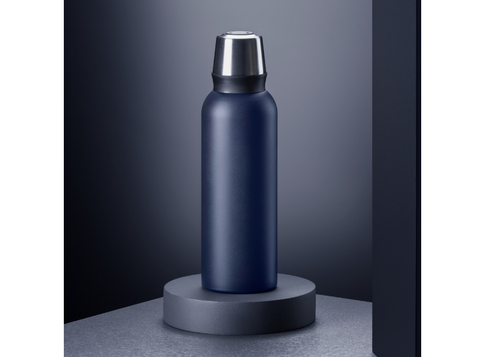 SET NORDIC: VACUUM FOOD THERMOS, 600 ml. & STEEL VACUUM THERMOS, 1000ml