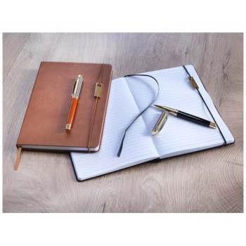 Set penne roller e blocco note in formato A5 Legato (inchiostro blu)