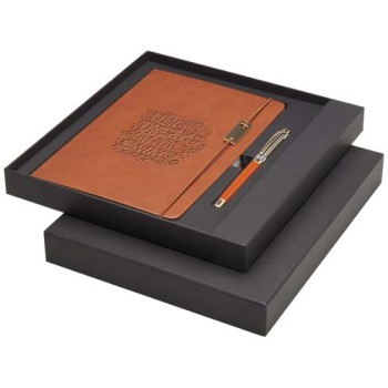 Set penne roller e blocco note in formato A5 Legato (inchiostro blu)