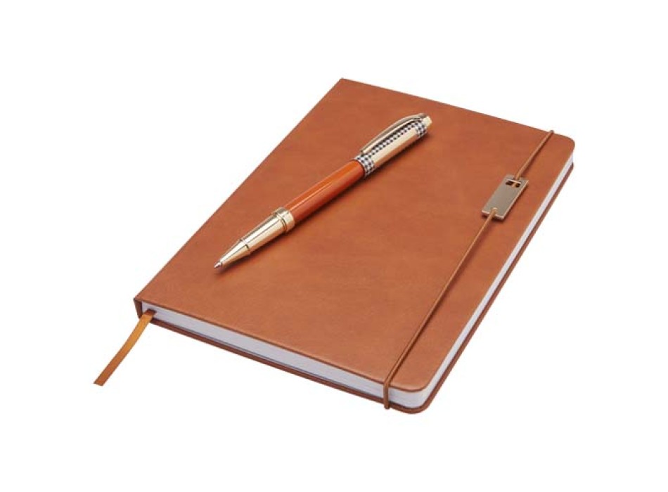 Set penne roller e blocco note in formato A5 Legato (inchiostro blu)