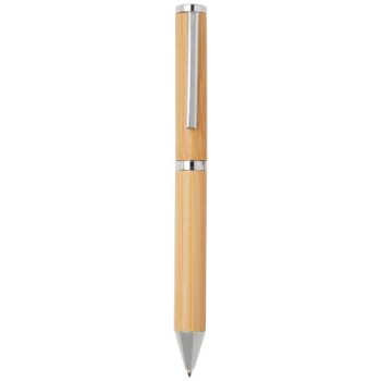 Set regalo con penna a sfera e penna roller in alluminio riciclato Apolys (inchiostro nero)