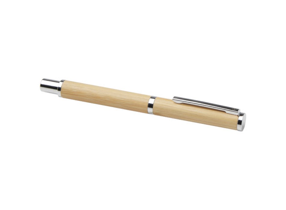 Set regalo con penna a sfera e penna roller in alluminio riciclato Apolys (inchiostro nero)