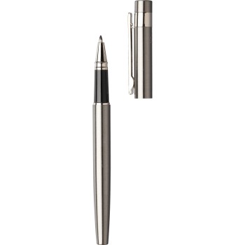 Set scrittura in acciaio inox riciclato composto da penna a sfera e rollerball Fritz