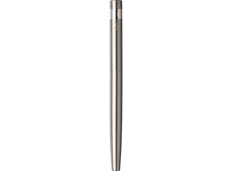 Set scrittura in acciaio inox riciclato composto da penna a sfera e rollerball Fritz