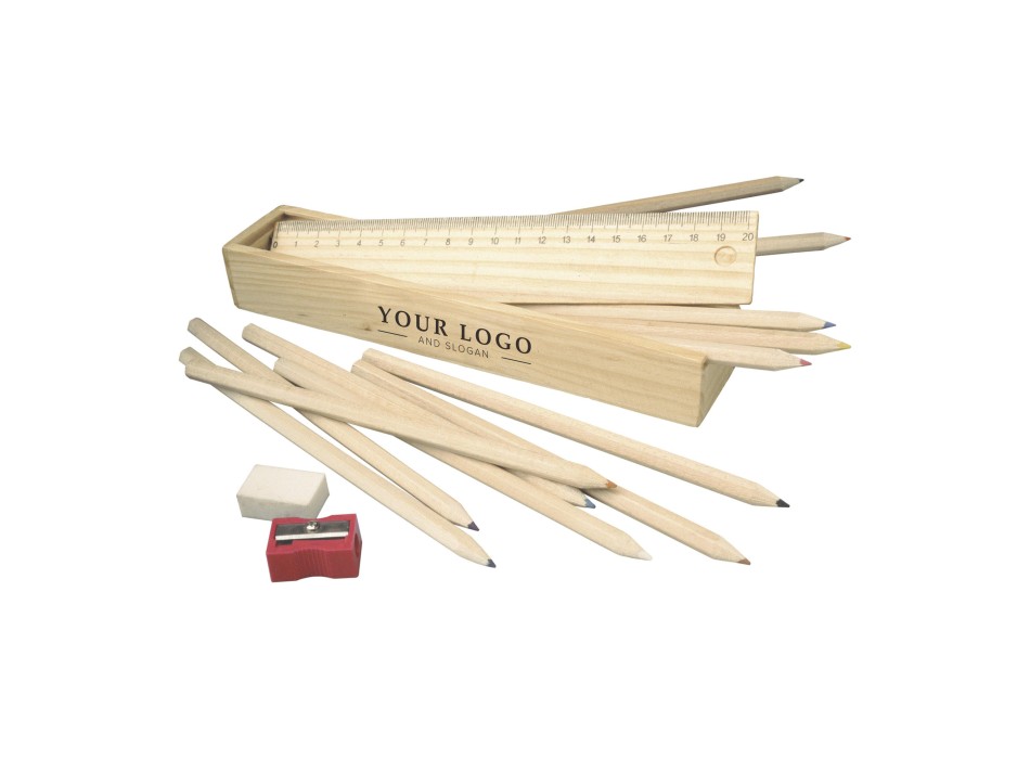 Set scuola in legno Carmelita