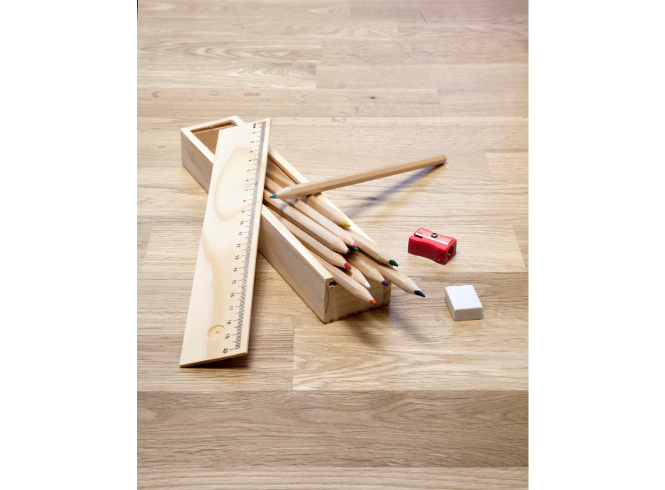 Set scuola in legno Carmelita