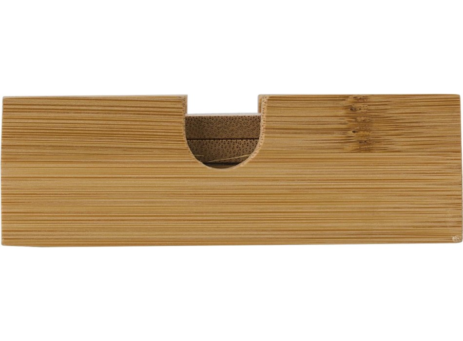 Set sottobicchieri di bamboo Archer