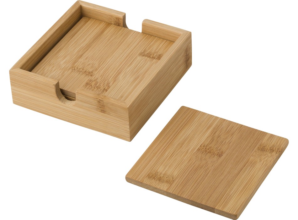 Set sottobicchieri di bamboo Archer