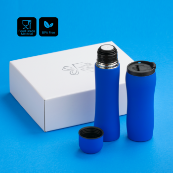 SET TERMICO: THERMAL MUG 450 ml. & THERMOS  500 ml.