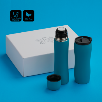 SET TERMICO: THERMAL MUG 450 ml. & THERMOS  500 ml.