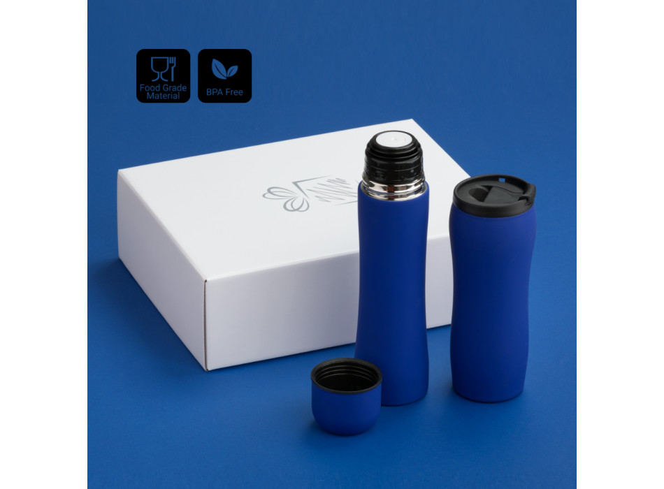 SET TERMICO: THERMAL MUG 450 ml. & THERMOS  500 ml.
