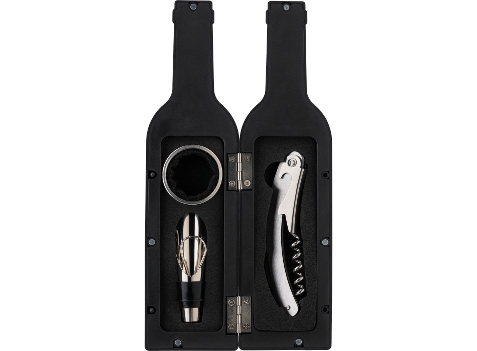 Set vino, 3 accessori, in ABS Kieran
