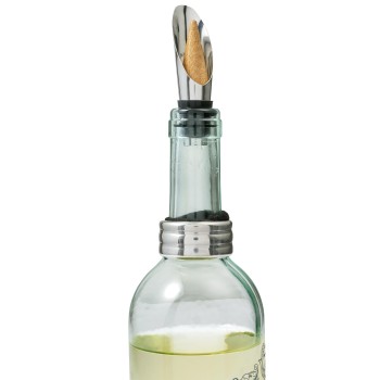 Set vino in bamboo ed acciaio inox Gareth