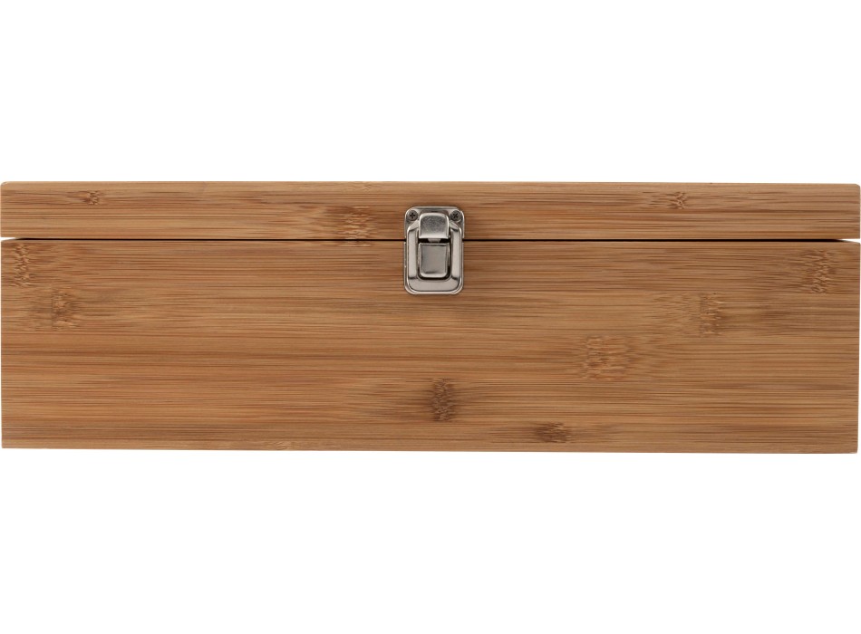 Set vino in bamboo ed acciaio inox Gareth