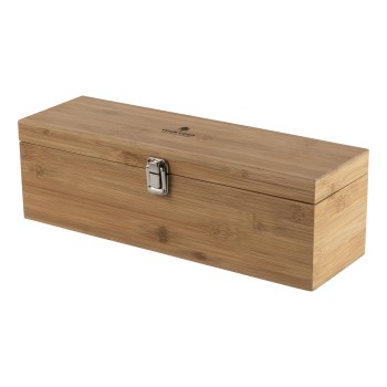 Set vino in bamboo ed acciaio inox Gareth