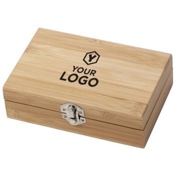 Set vino in bamboo ed acciaio inox Leonie