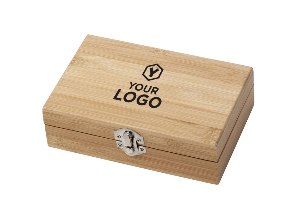 Set vino in bamboo ed acciaio inox Leonie