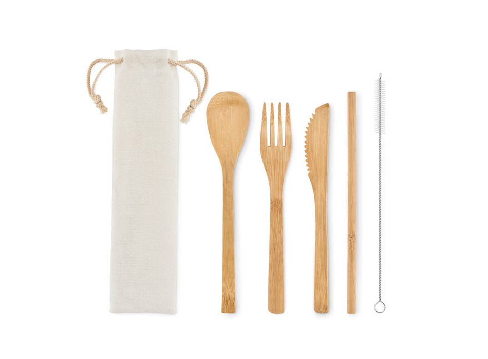 SETSTRAW - Set posate in bamboo