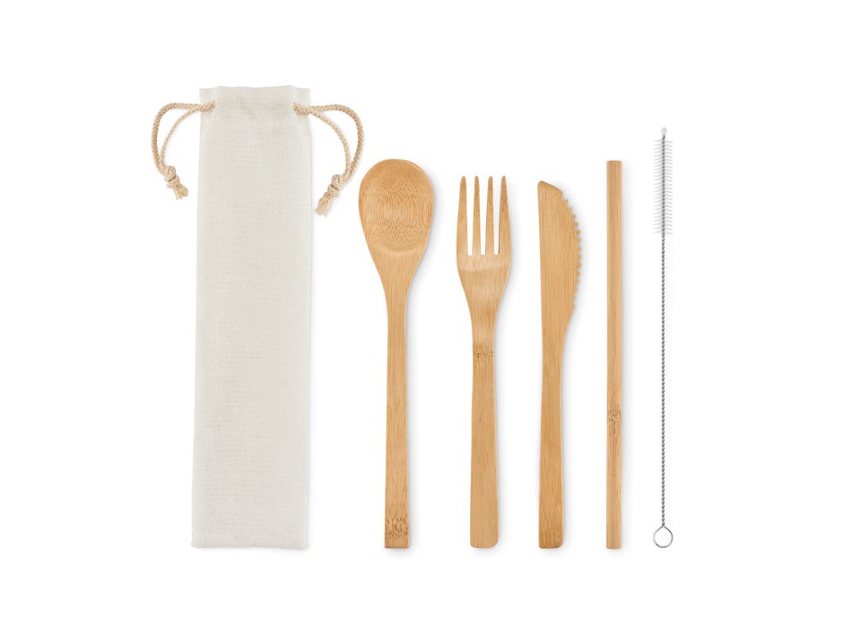 SETSTRAW - Set posate in bamboo