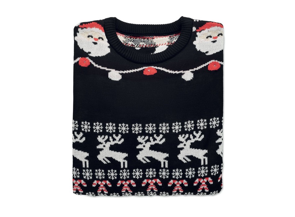 SHAMIS LARGE - Maglione natalizio a LED L/XL