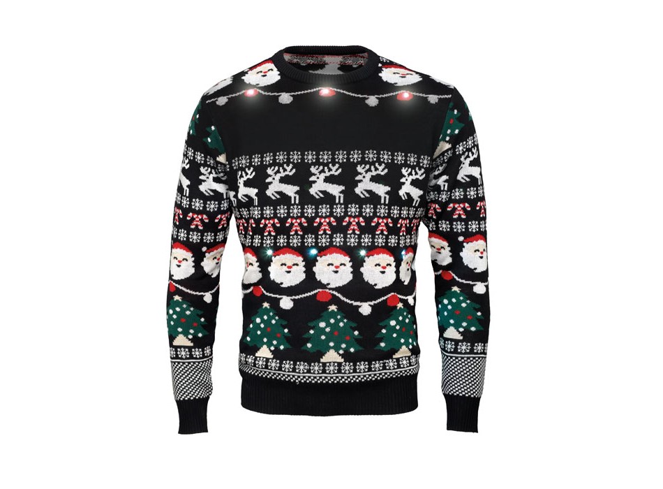 SHAMIS LARGE - Maglione natalizio a LED L/XL