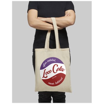 Shopper in cotone 140 g/m² Madras - 7L