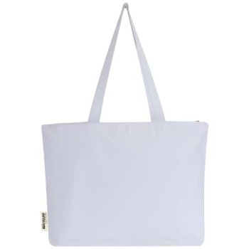 Shopper in cotone 320 g/m² con zip Ningbo - 15L