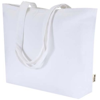 Shopper in cotone 320 g/m² con zip Ningbo - 15L