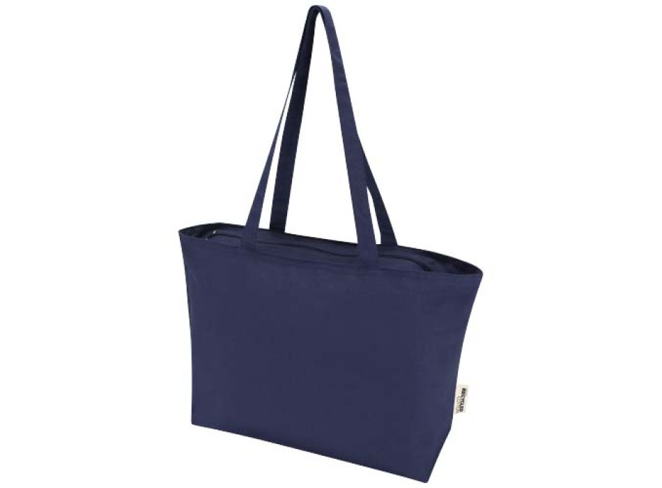 Shopper in cotone 320 g/m² con zip Ningbo - 15L