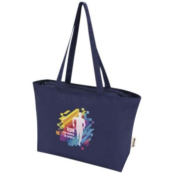 Shopper in cotone 320 g/m² con zip Ningbo - 15L