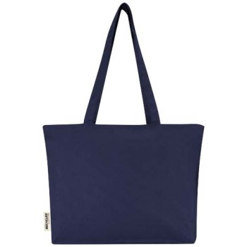 Shopper in cotone 320 g/m² con zip Ningbo - 15L