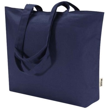 Shopper in cotone 320 g/m² con zip Ningbo - 15L