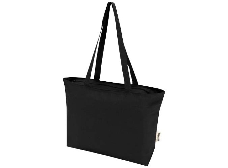 Shopper in cotone 320 g/m² con zip Ningbo - 15L