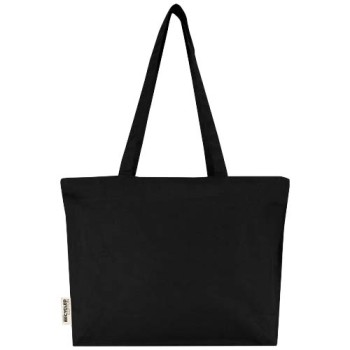 Shopper in cotone 320 g/m² con zip Ningbo - 15L
