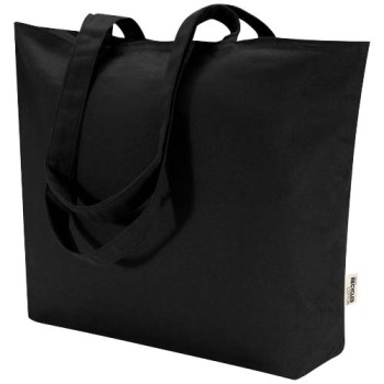 Shopper in cotone 320 g/m² con zip Ningbo - 15L
